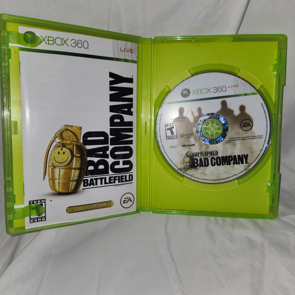 Battlefield Bad Company Gold Edition Xbox 360‎ EA Games CIB Microsoft 2008 NTSC